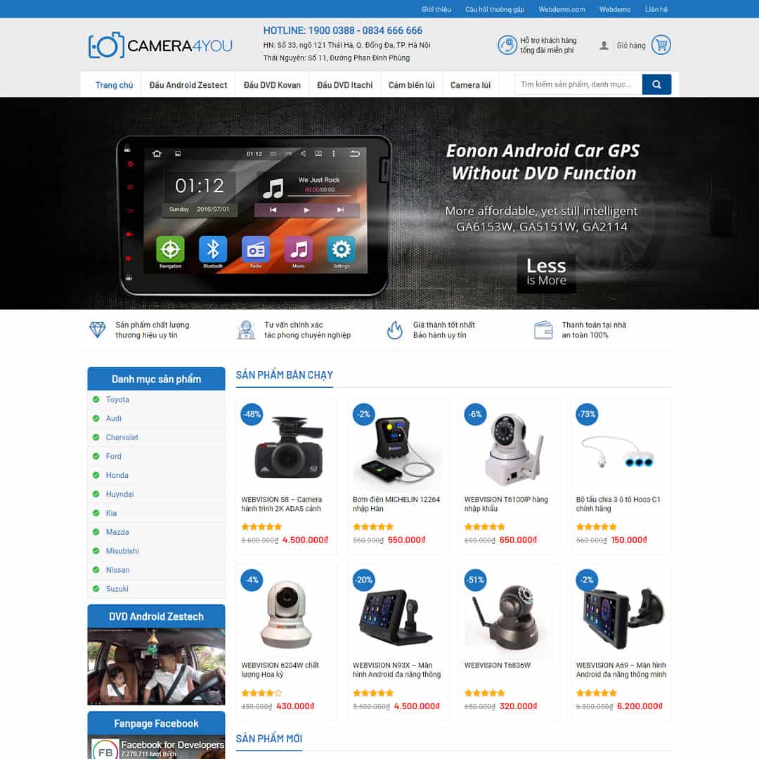 Theme WordPress Shop bán camera 02