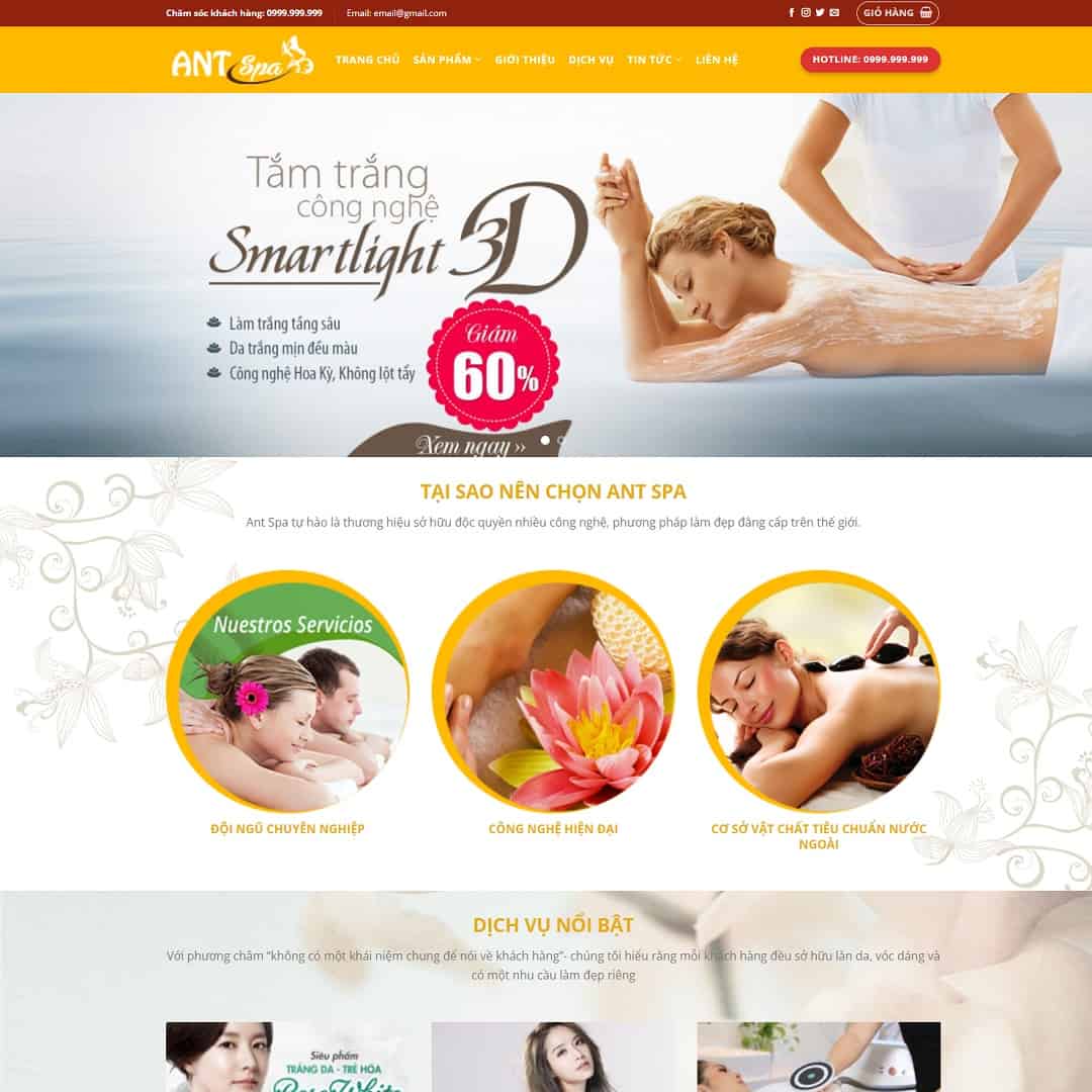 Theme WordPress Spa làm đẹp 05