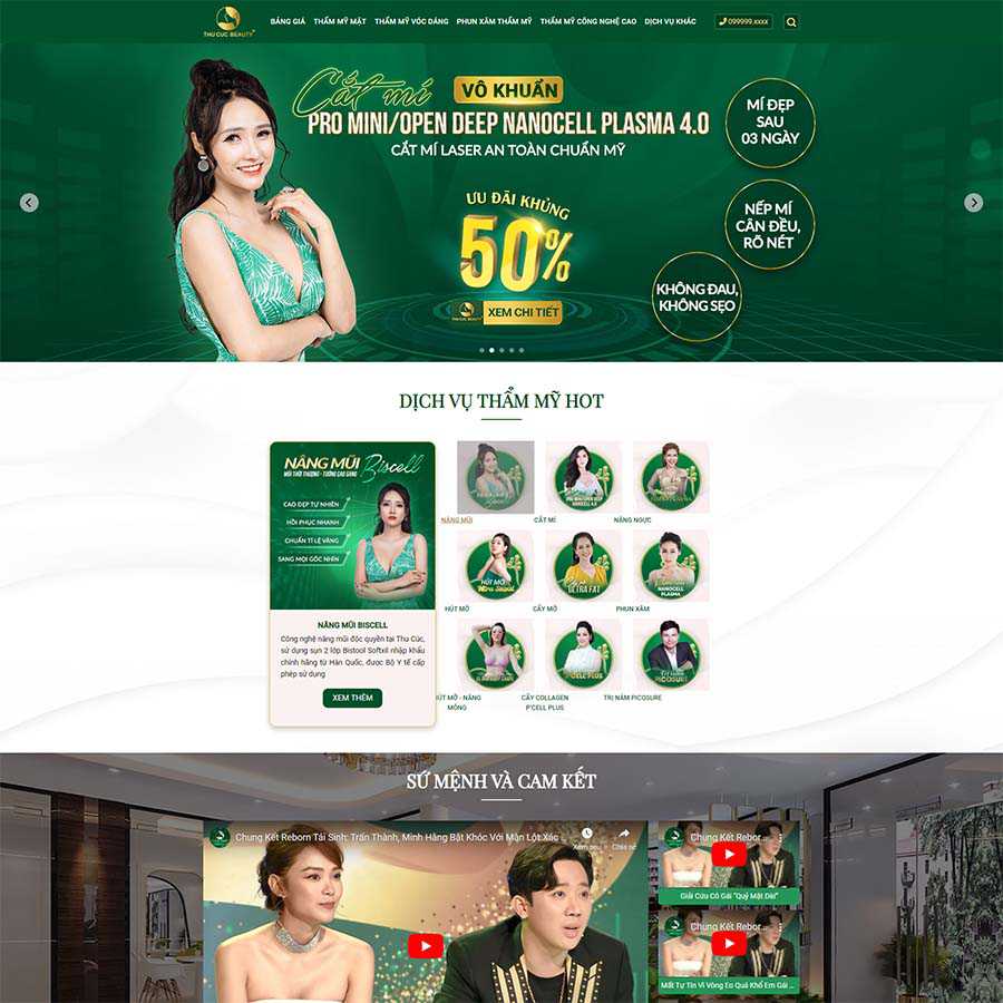 Theme WordPress thẩm mỹ viện, làm đẹp